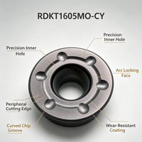 Plaquettes de fraisage indexables en carbure DLT RDKT1605MO CY JF5025 CVD, revêtement OEM, résistantes à l'usure, haute performance, pour tournage et fraisage CNC