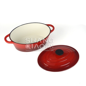 Cazuela <span class=keywords><strong>ovalada</strong></span> de hierro fundido esmaltado, para horno holandés, <span class=keywords><strong>ovalada</strong></span> - Product Image 4
