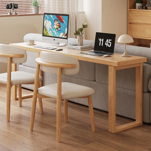 Katı ahşap ayarlanabilir Ultra dar 40cm geniş duvara monte başucu bilgisayar sandalyesi ve masa ofis bilgisayar masası - Product Image 6