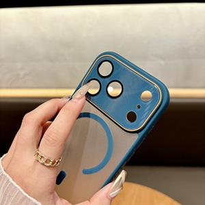 Ốp điện thoại <span class=keywords><strong>TPU</strong></span> <span class=keywords><strong>PC</strong></span> bảo vệ camera, hỗ trợ sạc không dây từ tính, chống sốc cho <span class=keywords><strong>iPhone</strong></span> 17 Pro Max, 17 Air, 16 Pro, 15 Plus, 14 (bán buôn) - Product Image 4