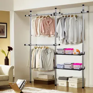 Encajar apretado espacios estilo Simple plegable armario Polo sistema armario