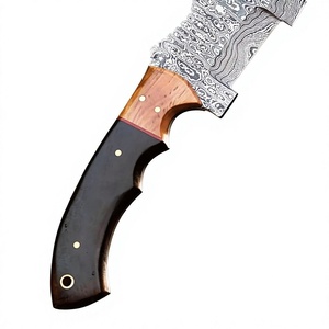 Cuchillo Skinner de Hoja Fija de Acero de Damasco de Calidad Premium Personalizable, Cómodo, Hecho a Mano, con Soporte OEM, Cuchillos Skinner DIY de Grado Profesional - Product Image 4