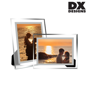 Özelleştirilmiş kristal cam altın fotoğraf çerçevesi 4x6 5x7 8x10 resim çerçevesi cam masa üstü ekran dikey veya yatay - Product Image 1