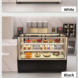<span class=keywords><strong>Vitrine</strong></span> <span class=keywords><strong>Réfrigérée</strong></span> Commerciale <span class=keywords><strong>pour</strong></span> Gâteaux et Pâtisseries - Design Porte Vitrée, Refroidissement Direct, Sans Givre <span class=keywords><strong>pour</strong></span> Boulangeries/Cafés - Product Image 2