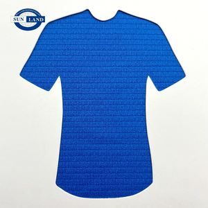 100 Polyester Stripe Birdeye Mesh Knit Fabric pour Sports T-shirt Collar Football Soccer Wear - Product Image 4