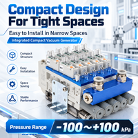 Katup Solenoid Hisap Tiup Generator Vakum Terintegrasi Tipe Modular dengan Layar Digital Performa Vakum Tinggi untuk Otomasi
