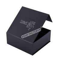 Boîte personnalisée noire mate de qualité supérieure avec fermeture magnétique, boîte d'expédition noire petite avec logo, boîtes cadeaux