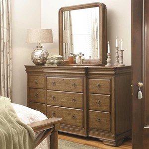 Directo de fábrica francés Vintage roble macizo gris envejecido mesita de <span class=keywords><strong>noche</strong></span> muebles de dormitorio con almacenamiento Material de madera - Product Image 6