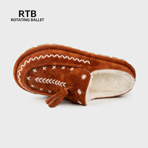 Zapatillas de Invierno Cálidas para Mujer, de Piel de Oveja Genuina, Forradas de Piel Real, Estilo Alpino, Suela Antideslizante y Duradera - Product Image 5