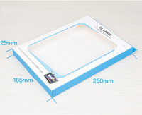 Emballage de vente en gros carte blanche, emballage de détail, tablette Apple, étui en cuir PVC, emballage, grande boîte à fenêtres