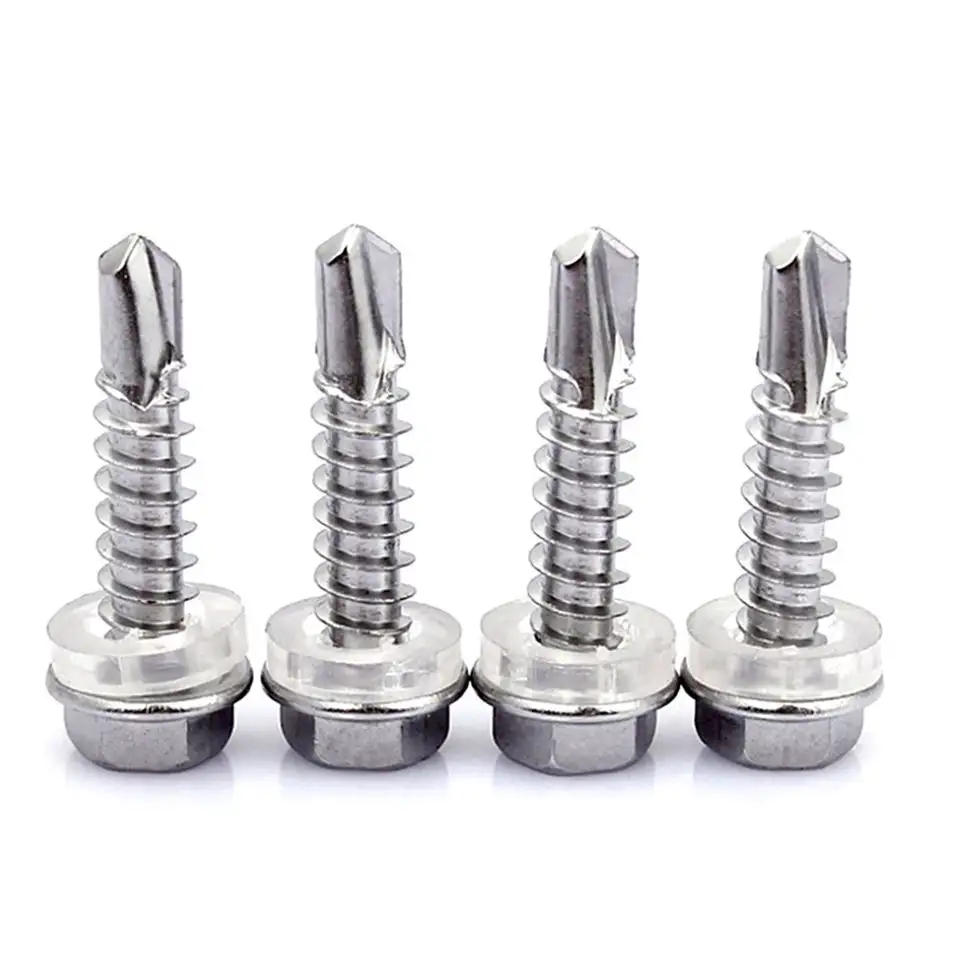 High Quality zinc plated carbon steel SS304 Stainless Steel A2 DIN 571 Hex Head Lag Coach wood Screws for Furniture