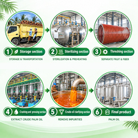 Palmolieverwerkingsmachine, turnkey palmolie-extractielijn, ruwe palmoliepersinstallatie