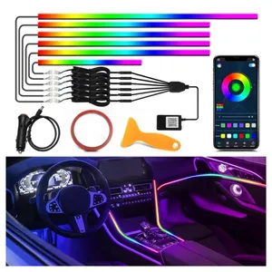 YOBIS 18 in 1 symphony car led luci ambiente 22 in 1 sinfonia led car atmosfere luci rgb 64 auto led strisce di luce - Product Image 1