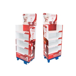 Étagère de présentation pliable en carton, impression offset, support en carton ondulé pour cosmétiques et maquillage, pour présentoir POP - Product Image 1