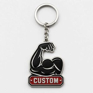 Porte-clés personnalisés en gros de haute qualité, figurines musculaires, souvenirs de sport, porte-clés pour les amateurs de gym - Product Image 1