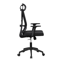 Chaise de bureau pivotante ergonomique pour la maison et le travail 145 °   Fauteuil de direction inclinable, confortable et réglable, avec dossier en mesh