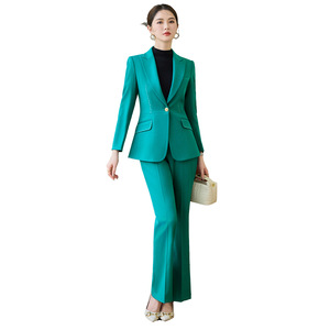 Women's Suit <b>Set</b> Polyester Worsted Full Sleeve Anti-Wrinkle <b>Office</b> Lady Style - Product Image 5