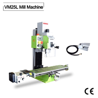 Machine de fraisage universelle verticale NUMOBAMS VM25L Plus 1100W avec moteur sans balais et broche automatique MT3