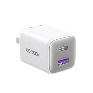 Chargeur rapide USB-C UGREEN <span class=keywords><strong>35W</strong></span> Nexode 2 ports GaN pliable PPS compact, adaptateur secteur mural rapide pour iPhone 17 15 Pro - Product Image 1