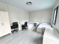 Maison mobile prête à l'emploi de 20 pieds, maison conteneur en acier portable avec bureau amovible pour hôtels, appartements et hôpitaux