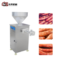 Remplisseuse et noueuse de saucisses pneumatique entièrement automatique en acier inoxydable pour saucisses de porc, de bœuf et de poulet, machine à torsionner pneumatique