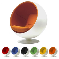 Chaise œuf de salon de loisirs chaise de canapé ronde moderne chaise de salon à bulles