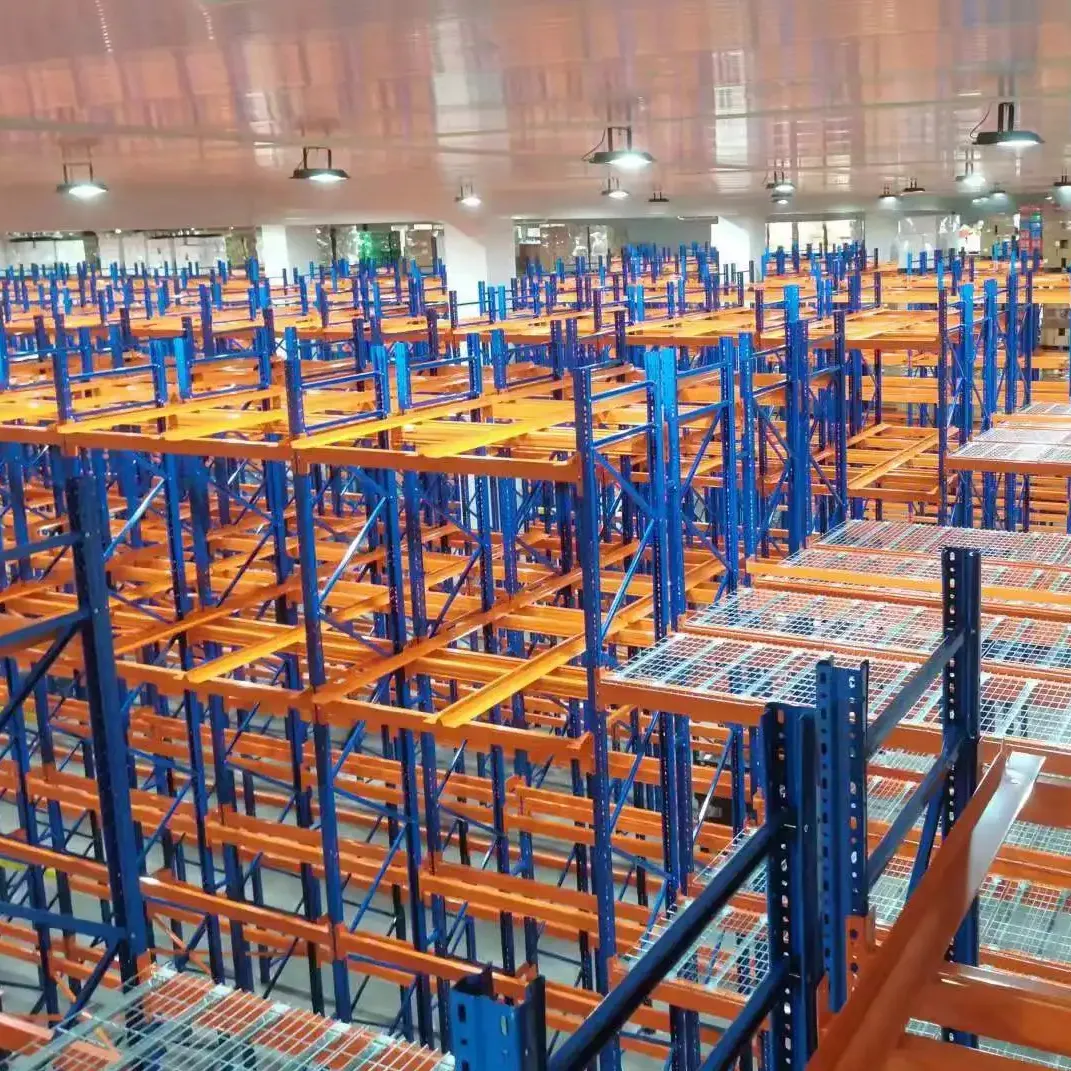 Double Boltless Rack System Storage Selective Pallet Double Deep Stacking Rack For Warehouse