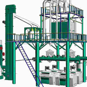 Solisfer Automatic Maize Flour Milling <b>Machine</b> with Motor 150KW High Capacity - Product Image 3