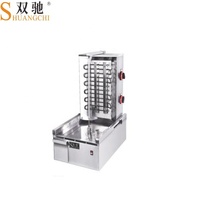 Machine à griller électrique automatique argentée de Shawarma de la Chine pour des restaurants comportant un moteur durable