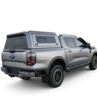 Stainless Steel Pickup Hardtop Truck Bed Topper Camper Canopy for Silverado RAM Ford F150 F250 Tacoma (301L-400L Capacity)
