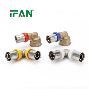 Raccords à sertir en laiton IFAN de conception professionnelle pour tuyaux multicouches, accouplement en cuivre fileté NPT/BSP pour plomberie <span class=keywords><strong>sanitaire</strong></span> et gaz - Product Image 1