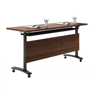 Folding Conference <b>Table</b> Rectangle 180cm Modular <b>Foldable</b> With Wheels For Commercial Venues Office Meeting Use - Product Image 1