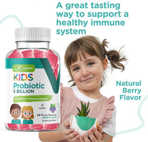 Bonnes Qualités Gummies Probiotiques Vitamine C pour Enfants et Adultes Soutien Digestif et Immunitaire Vegan - Product Image 4