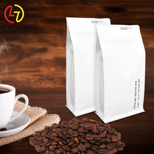 Fully customized moisture-proof eight-sided sealed bag for coffee and cocoa beans standing with zipper plastic bag