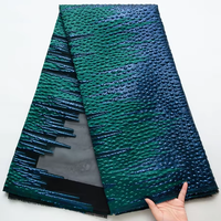 Tissu Jacquard Brocart Métallique Élégant Très Demandé, Prix de Gros, pour Robe de Scène Femme Africaine