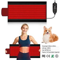 Alas Terapi Cahaya Merah 660 850nm 210 LED untuk Seluruh Tubuh 850*380mm Alas Terapi Cahaya untuk Hewan Peliharaan Buatan Khusus