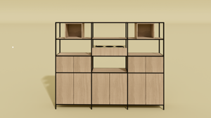 Hiện đại mô-đun thân thiện với môi trường Đen melamine thương mại Tủ hồ sơ Tủ Sách hiển thị giá từ sàn đến trần siêu thị bệnh viện - Product Image 3