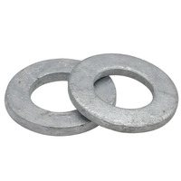 8.8 Grade M6-M36 Hot Dip Galvanized HDG Steel DIN 125 Flat Washers