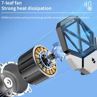 Ventilateur de refroidissement pour téléphone portable avec clip dorsal, batterie rechargeable longue durée, radiateur pour tous types de téléphones mobiles