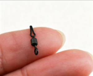 Connecteur pivotant à clip américain noir mat, matériel de pêche non réfléchissant pour la pêche à la carpe et à la pêche européenne - Product Image 5