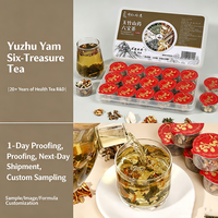 Teh Bunga Kesehatan Enam Khasiat Ginseng Yushu - Cold Brew Buatan Tangan 120g - Kemasan Kecil Terpisah - Teh Makanan Kesehatan