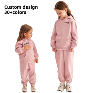 Vente en gros Pull à manches longues couleur vierge personnalisé à la mode Ensemble pantalons de survêtement et sweat à capuche pour filles contes d'enfants - Product Image 2