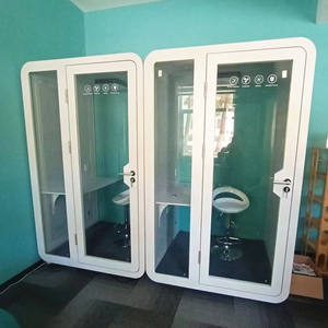 Cabina <span class=keywords><strong>de</strong></span> Oficina Móvil con Material <span class=keywords><strong>de</strong></span> Reducción <span class=keywords><strong>de</strong></span> Ruido Privada, Cabinas <span class=keywords><strong>de</strong></span> Oficina <span class=keywords><strong>Usadas</strong></span> en <span class=keywords><strong>Venta</strong></span>, Cabina Telefónica <span class=keywords><strong>de</strong></span> Vidrio Laminado - Product Image 2
