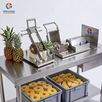 Machine commerciale semi-automatique de découpe et de traitement d'ananas 300 kg/h pour petites exploitations fruitières