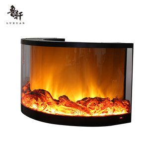 Haut de gamme grande cheminée électrique à flamme Led ronde intérieure sept couleurs en option cheminée à minuterie électronique décorative - Product Image 2