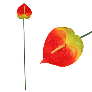 Fleur d'Anthurium Artificielle Shinhana Jun 30cm-100cm, Bouquet en Caoutchouc Souple pour Décoration Maison et Mariage - Product Image 5