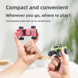 1:64 Scale Speed Monster Truck New Off-<b>Road</b> Mini Remote Control Car Alloy Cool Lights Shock Absorption RC - Product Image 2