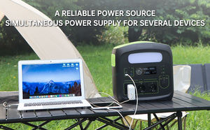 Station d'alimentation portable d'urgence LFP 1kWh 1800W, charge rapide en 1h, entrée solaire, stock UE, usine OEM Newsmy, Pologne - Product Image 2