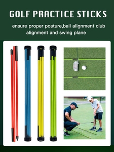 2 Pieces Custom Logo Folding Fiberglass Golf Alignment Sticks Golf Indicator Training Equipment Accessories Golf Training Aids - Product Image 6