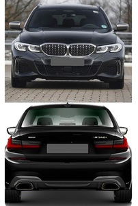 Kit Completo di Aggiornamento Paraurti Anteriore e Posteriore Stile MT per <span class=keywords><strong>BMW</strong></span> <span class=keywords><strong>Serie</strong></span> <span class=keywords><strong>3</strong></span> G20 G28 2020 2021 <span class=keywords><strong>2022</strong></span> 2023 - Product Image 5